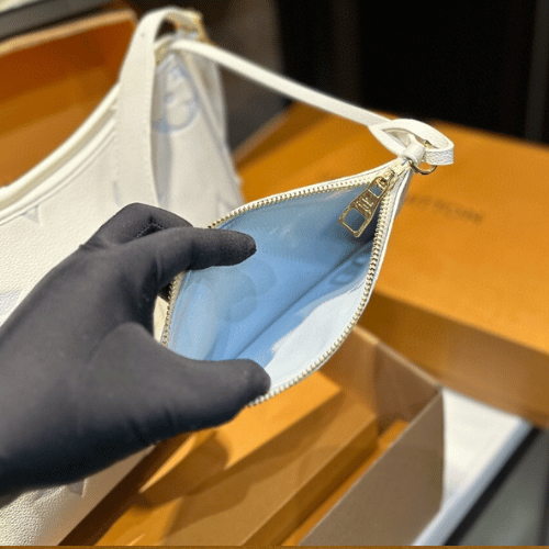 Louis Vuitton Carryall PM Monogram Empreinte White Blue 11.4 Inches