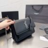 Saint Laurent Sunset Medium In Smooth Leather Black 9.8 Inches
