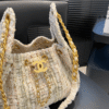 4-7.png Chanel 25 Small Handbag Tweed And Gold Tone Metal 10.2 Inches AS5293 B21178 Nr774
