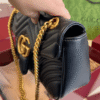 Gucci Gg Marmont Medium Matelassé Shoulder Bag Black 10.2 Inches