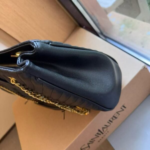 4-80 Saint Laurent Matelasse Cassandre Shopper Tote Black 13.8 Inches