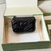 Gucci Gg Marmont Mini Belt Bag Black 6.5 Inches