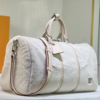 412 Louis Vuitton Puffy Shearling Keepall Bandoulière 50 Beige 19.7 Inches M23108