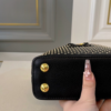 Louis Vuitton Capucines Mini With Studs Black 7.9 Inches