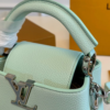 Louis Vuitton Capucines Mini With Chain Blue 7.9 Inches