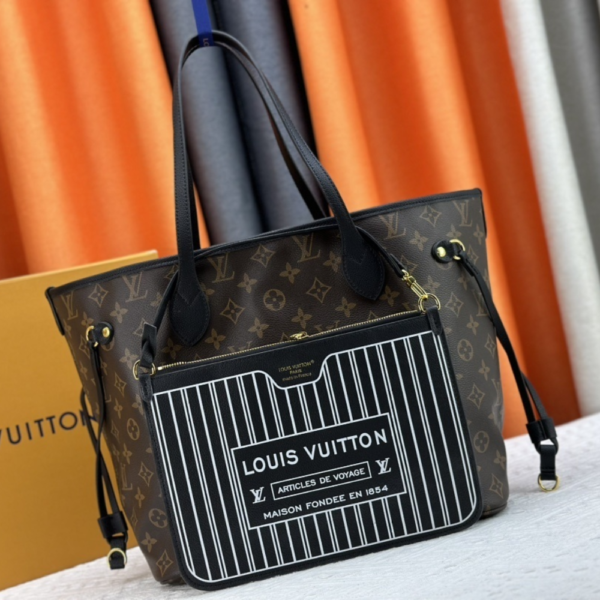 432.png Louis Vuitton Neverfull Inside Out MM Dark Brown 12.2 Inches M11946
