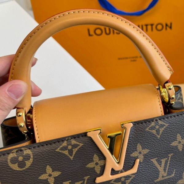 436-2 Louis Vuitton Capucines BB Monogram Brown 10.6 Inches