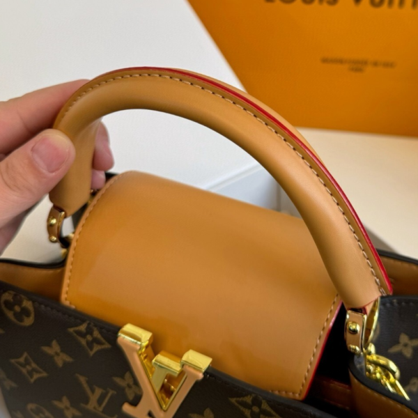 437-2 Louis Vuitton Capucines BB Monogram Brown 10.6 Inches