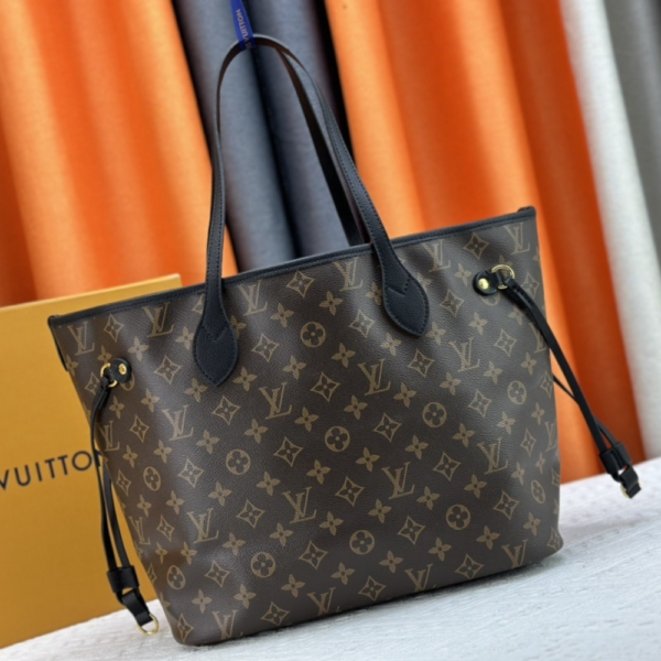 437.png Louis Vuitton Neverfull Inside Out MM Dark Brown 12.2 Inches M11946