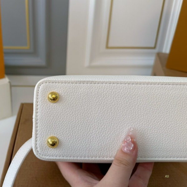 Louis Vuitton Capucines Mini White 8.7 Inches