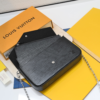 Louis Vuitton Pochette Félicie Epi Black 8.3 Inches M62648