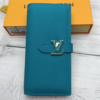 Louis Vuitton Vertical Wallet Colvert Blue 7.5 Inches M81499