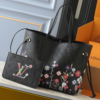 Louis Vuitton Lv X Tm Neverfull MM Black 12.2 Inches M13675