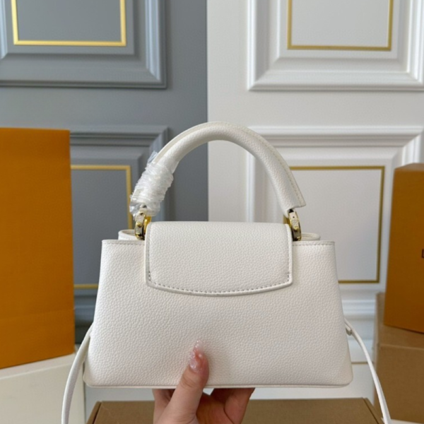 Louis Vuitton Capucines Mini White 8.7 Inches