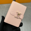 Louis Vuitton Vertical Compact Wallet Capucines Taurillon Pink 3.5 Inches M82198