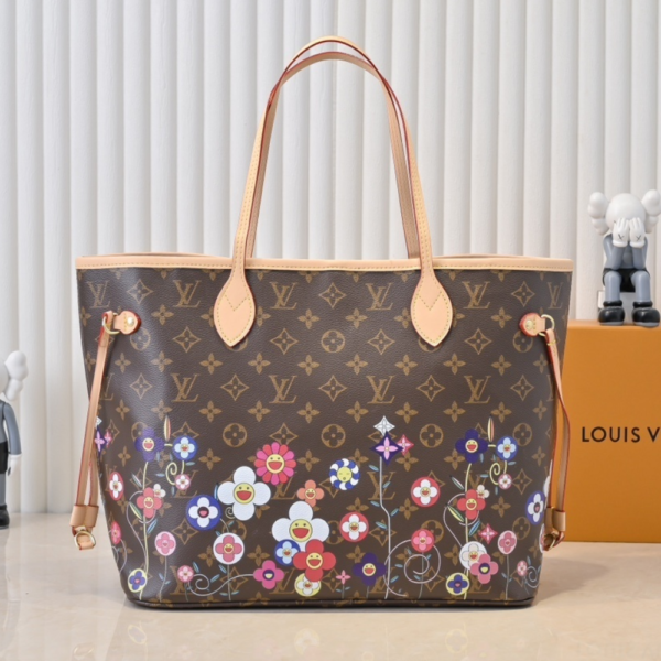 Louis Vuitton Lv X Tm Neverfull MM Brown 12.2 Inches M13675