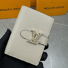 Louis Vuitton Vertical Compact Wallet Capucines Beige 3.5 Inches M82198
