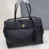 Chanel Large Tote Bag Grained And Gold Tone Metal Black 16.9 Inches AS6289 B24248 94305