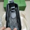 Gucci Gg Supreme Flap Messenger Bag Black 9.8 Inches
