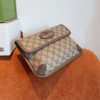Gucci Tiger Head Gg Small Crossbody Bag Brown 8.3 Inches