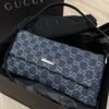 5-12-2.jpg Gucci Madison Medium Shoulder Bag GG Denim Dark Blue 12.2 Inches