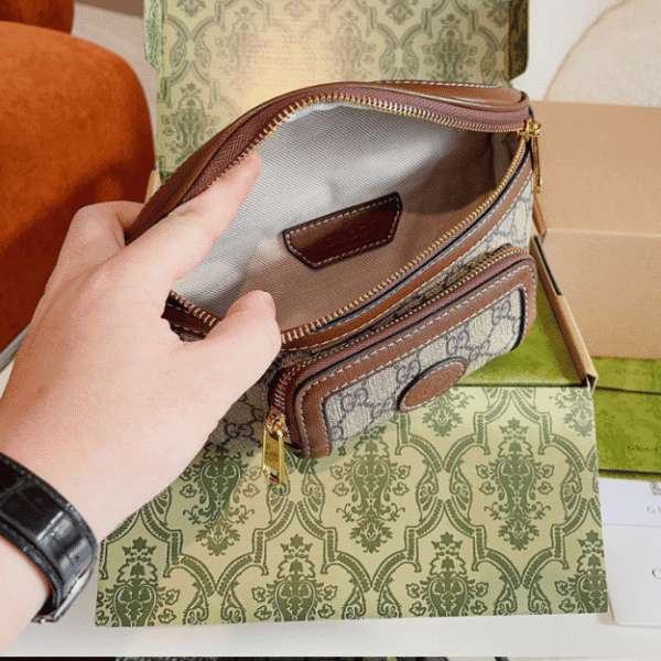 Gucci Ophidia Bumbag Beige 8.6 Inches