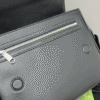 Gucci Gg Embossed Messenger Bag Black 9 Inches