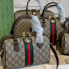 Gucci Ophidia Gg Medium Boston Bag Beige 10.6 Inches 836825 FAE0J 9867