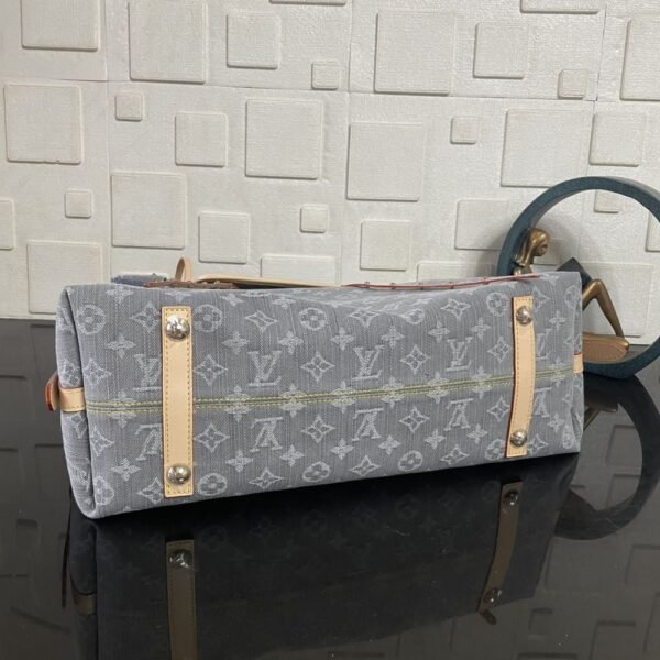 [Premium Quality] – Louis Vuitton Carryall MM Washed Gray Denim 15.3 Inches M13289