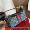 Gucci Vanity Mini Bag Blue And White GG Denim 19cm