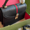 Gucci Ophidia Small Top Handle Bag Black 9.8 Inches