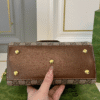 Gucci Horsebit 1955 Mini Top Handle Bag Beige 8.7 Inches