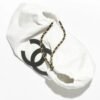 Chanel Coco Beach Small Shopping Bag White & Black 16.9 Inches