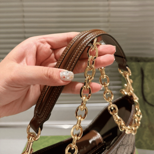 Gucci Ophidia Small Bucket Bag Gg Canvas 9.8 Inches