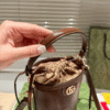 Gucci Ophidia Mini Bucket Bag Brown 4.5 Inches 760201 AACP4 2342