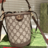Gucci Ophidia Mini Bucket Bag Gg Canvas 4.7 Inches