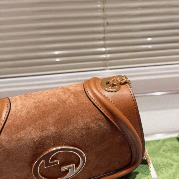 Gucci Blondie Small Shoulder Bag Brown 8.7 Inches