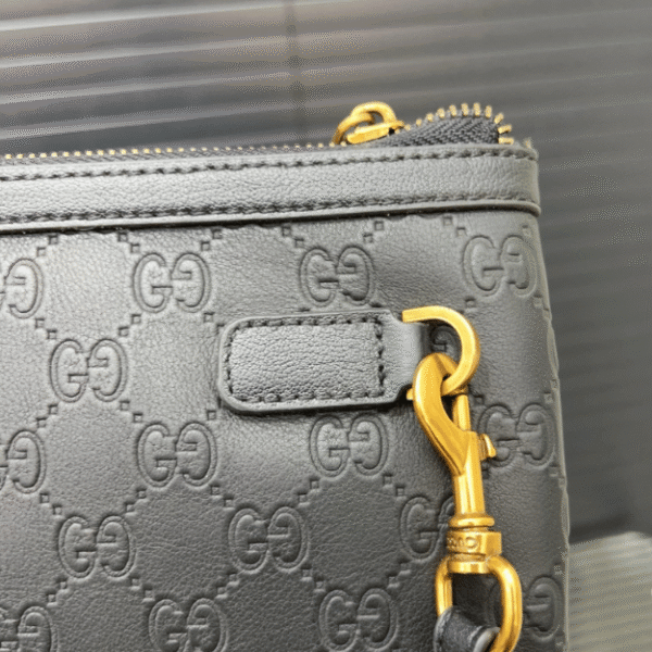 Gucci Microguccissima Clutch Web Stripe 10.6 Inches