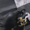 Chanel Paris Button Earrings