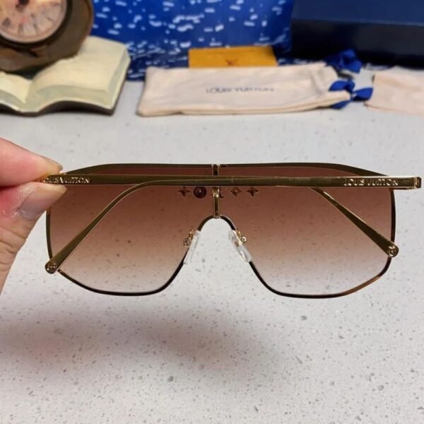 Louis Vuitton LV Golden Mask Sunglasses Brown Z1717U