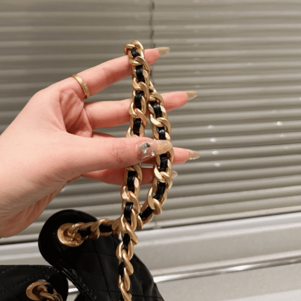 5-234.png Chanel 25 Small Hand Bag Black 13.4 Inches AS5293-B21741-94305