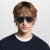 Louis Vuitton Legacy Pilot Sunglasses Black For Men – Z2595U