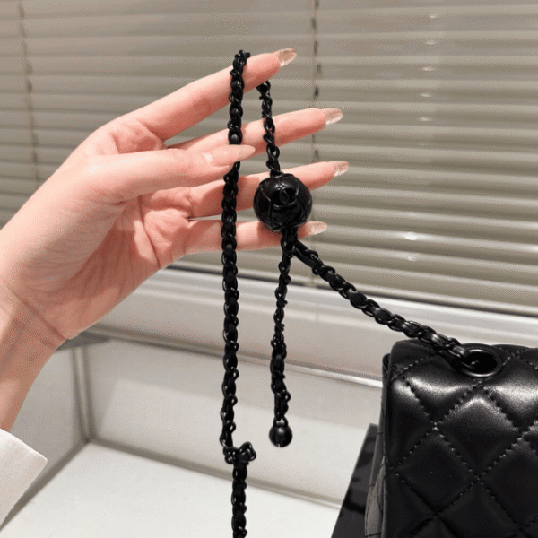 Chanel Classic Square Mini Flap Bag Black 7.9 Inches