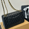 5-273 Chanel Classic Flap Bag Black 9.8 Inches