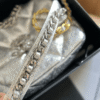 Chanel 19 Flap Bag Silver 10.2 Inches