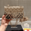 Chanel Flap Bag Gold With Star Charm 7.5 Inches