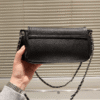 Chanel Vintage-Style Flap Bag Black 9.1 Inches
