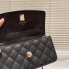 Chanel Vintage-Style Shoulder Bag Black 7.5 Inches