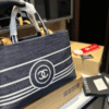 Chanel Denim Tote Bag Blue 13.0 Inches