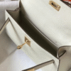 Hermès Kelly Mini II Bag Off-White/White 7.5 Inches